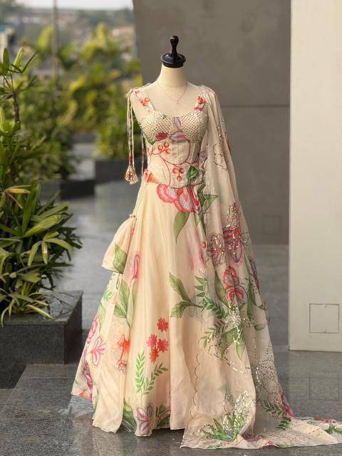 SCnx 1195 organza Surat lehenga choli online shopping